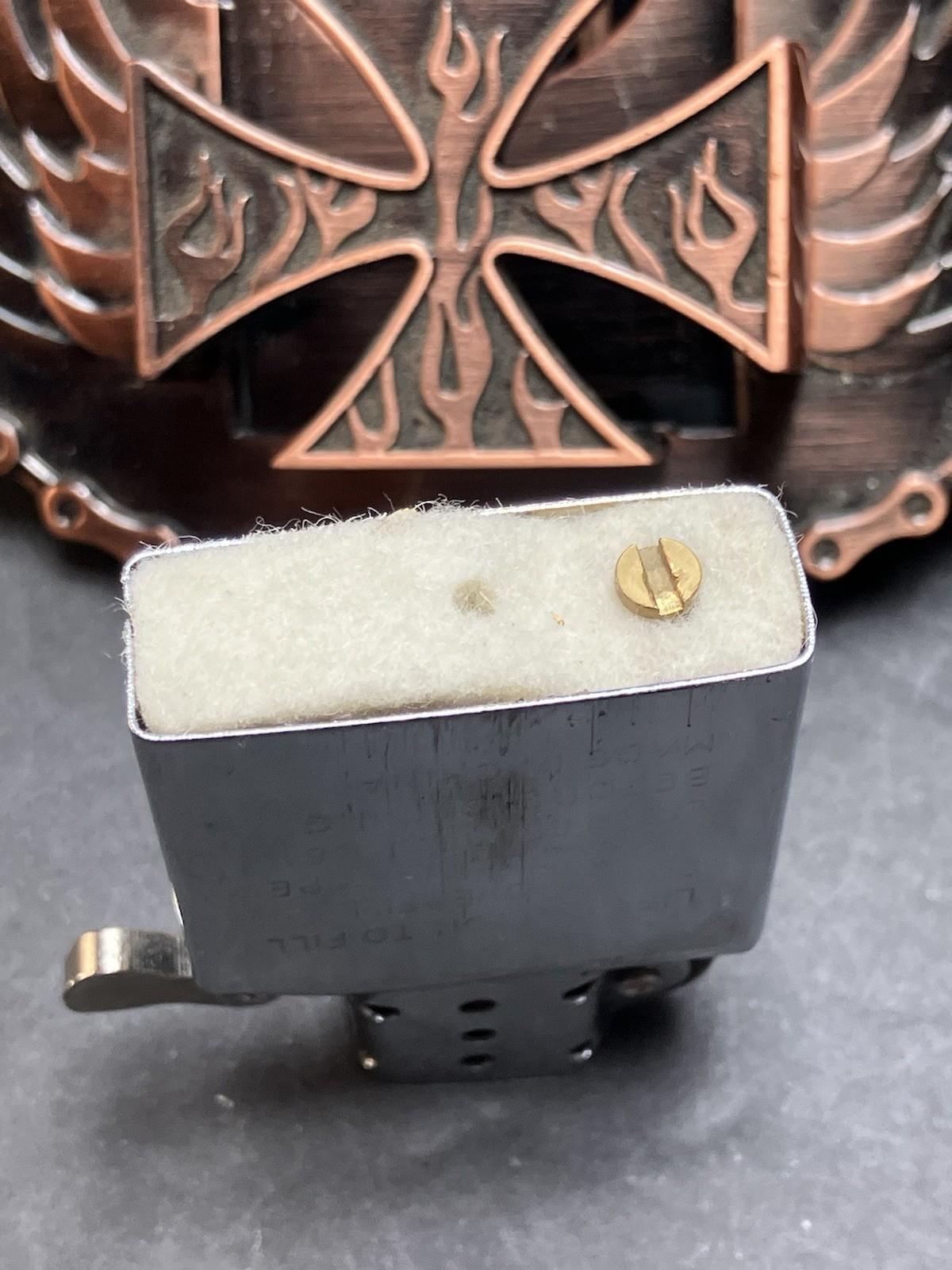 Zippo Lighter Style Belt Buckle New_Very Nice (not Zippo Lighter) UNTESTED