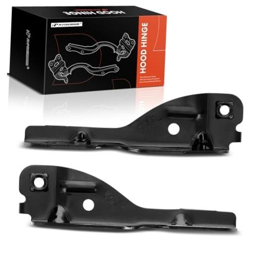 Set of 2 Front Driver and Passenger Hood Hinges, Lower Side | Compatible with