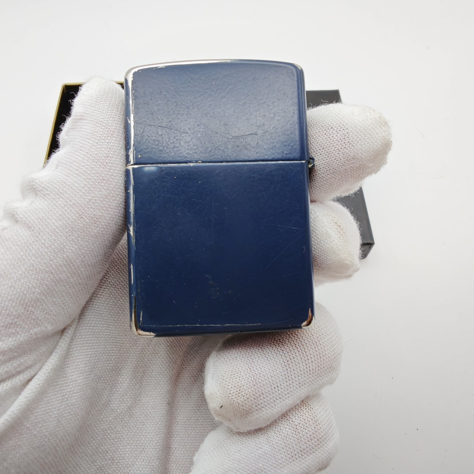Zippo Ericsson Telecom Advertising Lighter Blue USA 2000 w/ Box Sparks READ