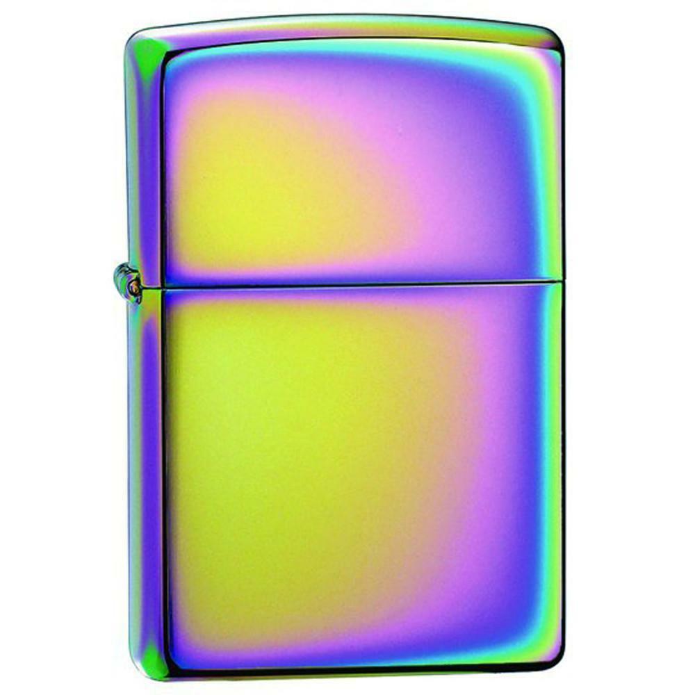 Zippo Windproof Lighter Classic Spectrum Plain Multi Color Chrome Plated (151)
