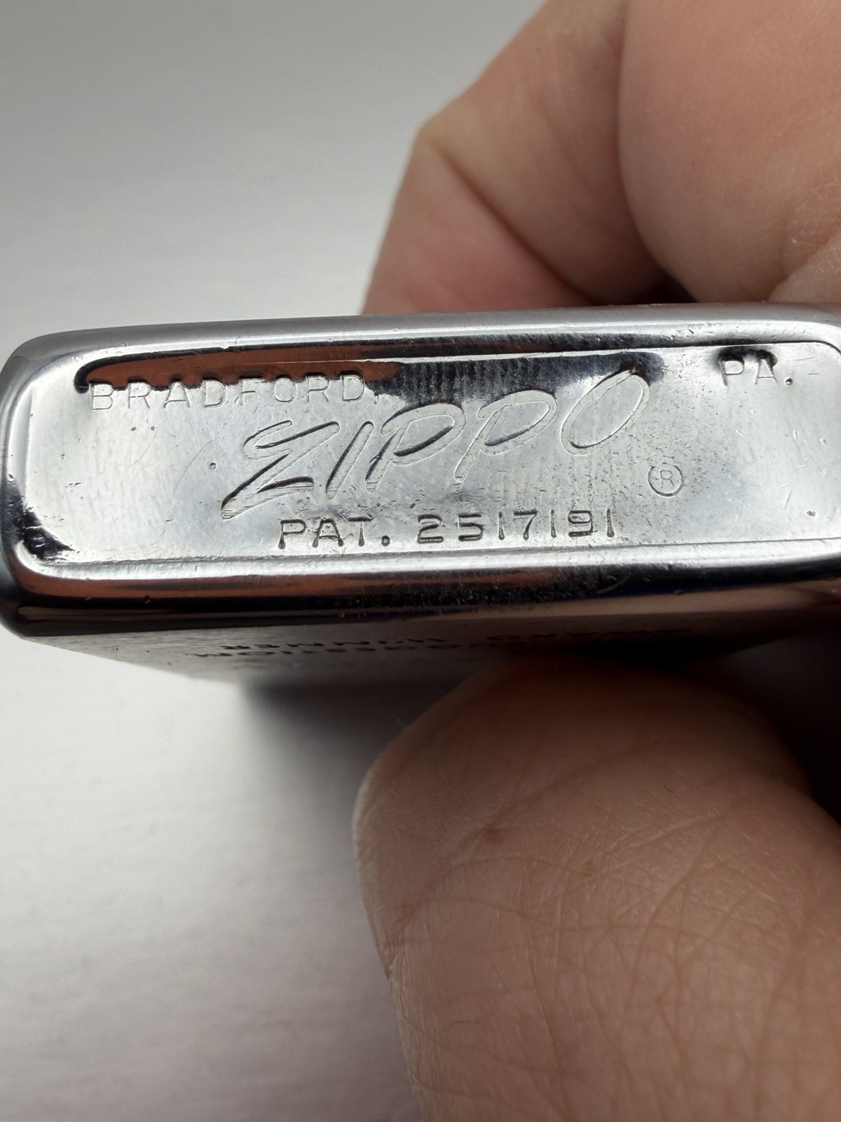 Vintage 1964 Harrison Suggestion Award Winner Advertising Chrome Zippo Lighter