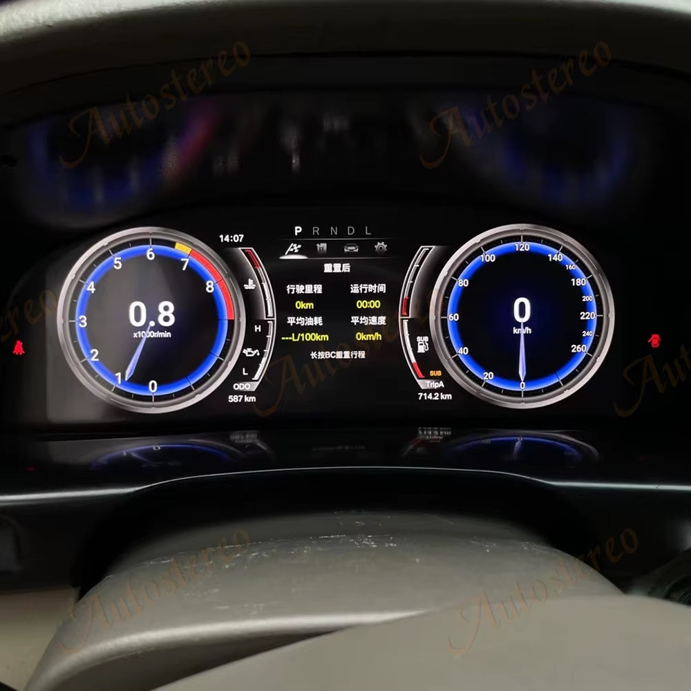 Digital Cluster Virtual Cockpit Screen For Toyota Land Cruiser LC100 Lexus LX470