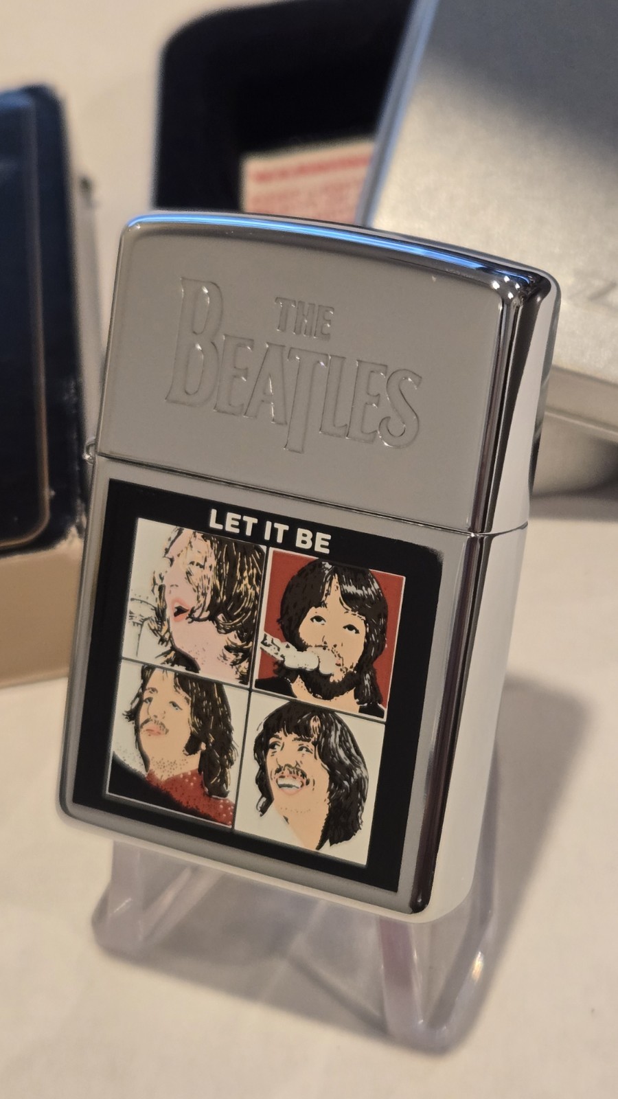 1997 BEATLES Music LET IT BE LP Album Cover Vintage Zippo Lighter NEW Sealed