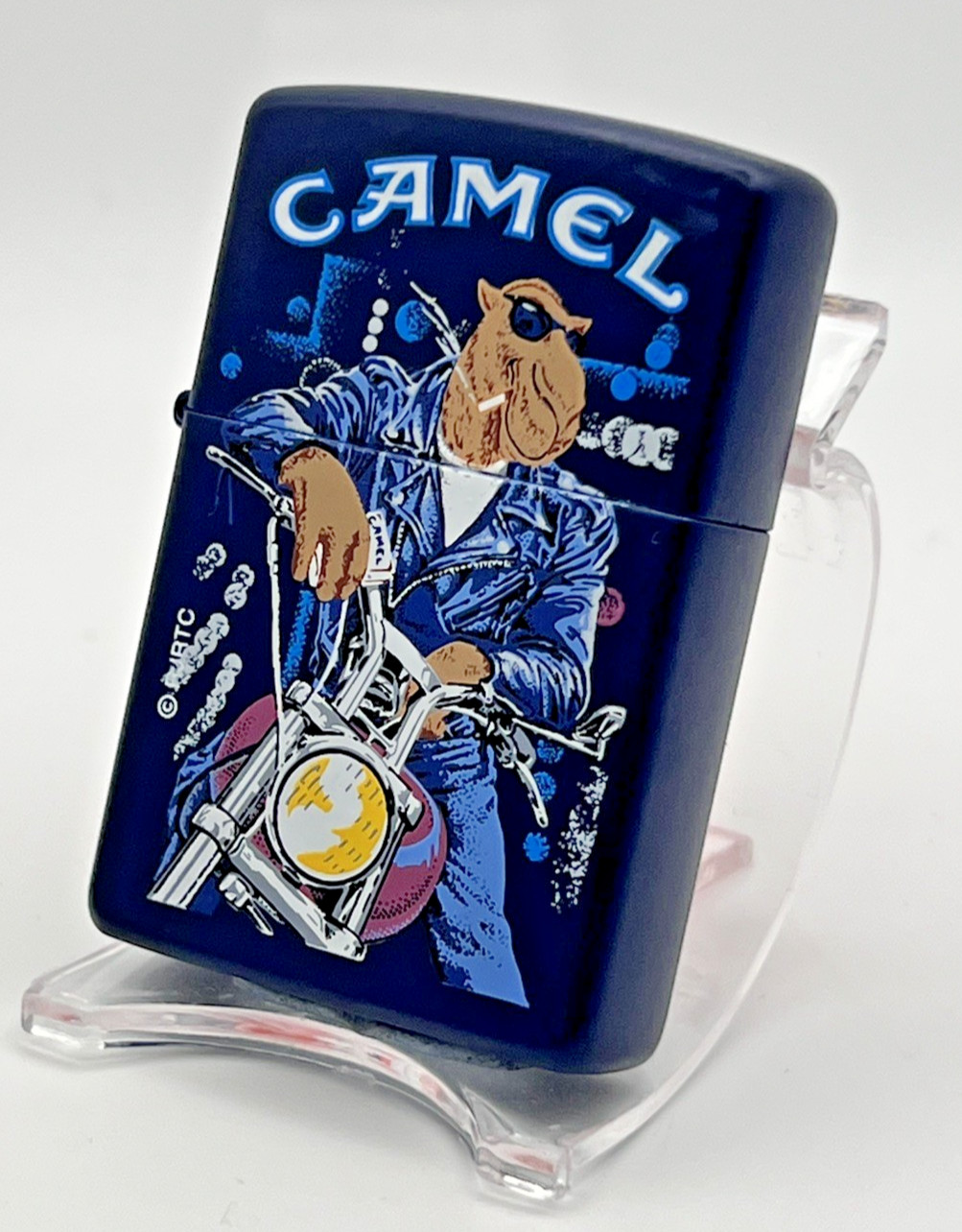 Genuine Brand New 1997 ZIPPO Lighter AWESOMELY COOL CAMEL JOE Navy Blue Case
