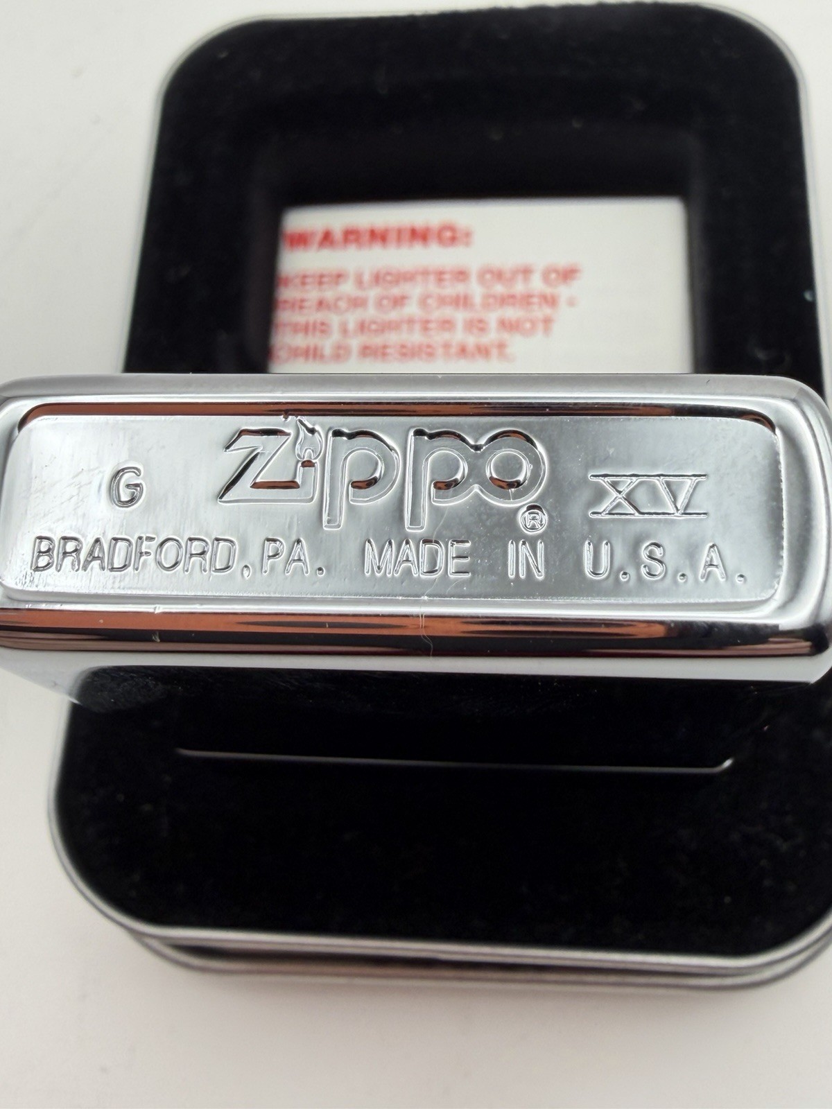 Vintage 1999 Playboy Vertical Logo High Polish Chrome Zippo Lighter New B42