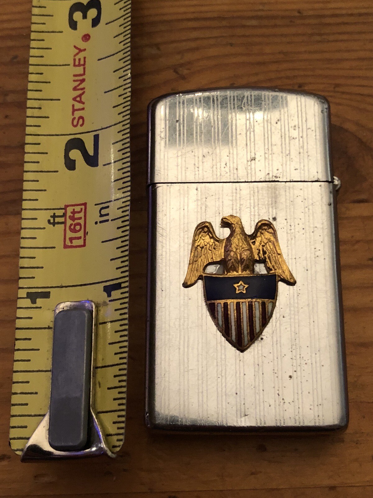Vintage US Army Aide To The Brigadier General Zippo Lighter Initials