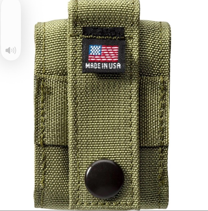 Zippo Lighter Pouch OD Green Tactical Nylon Hook and Loop Closure 48402