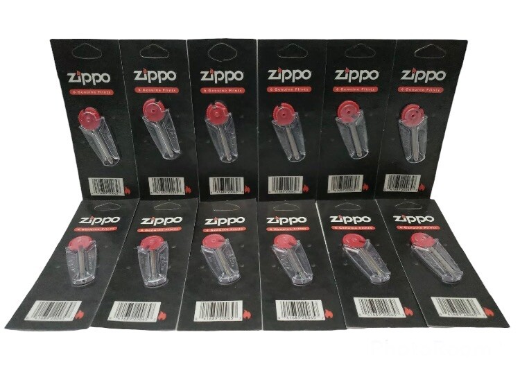 Zippo Lighter Flint Card 12 Packs of 6 Replacement Flints Value Pack 72 BLU NEW