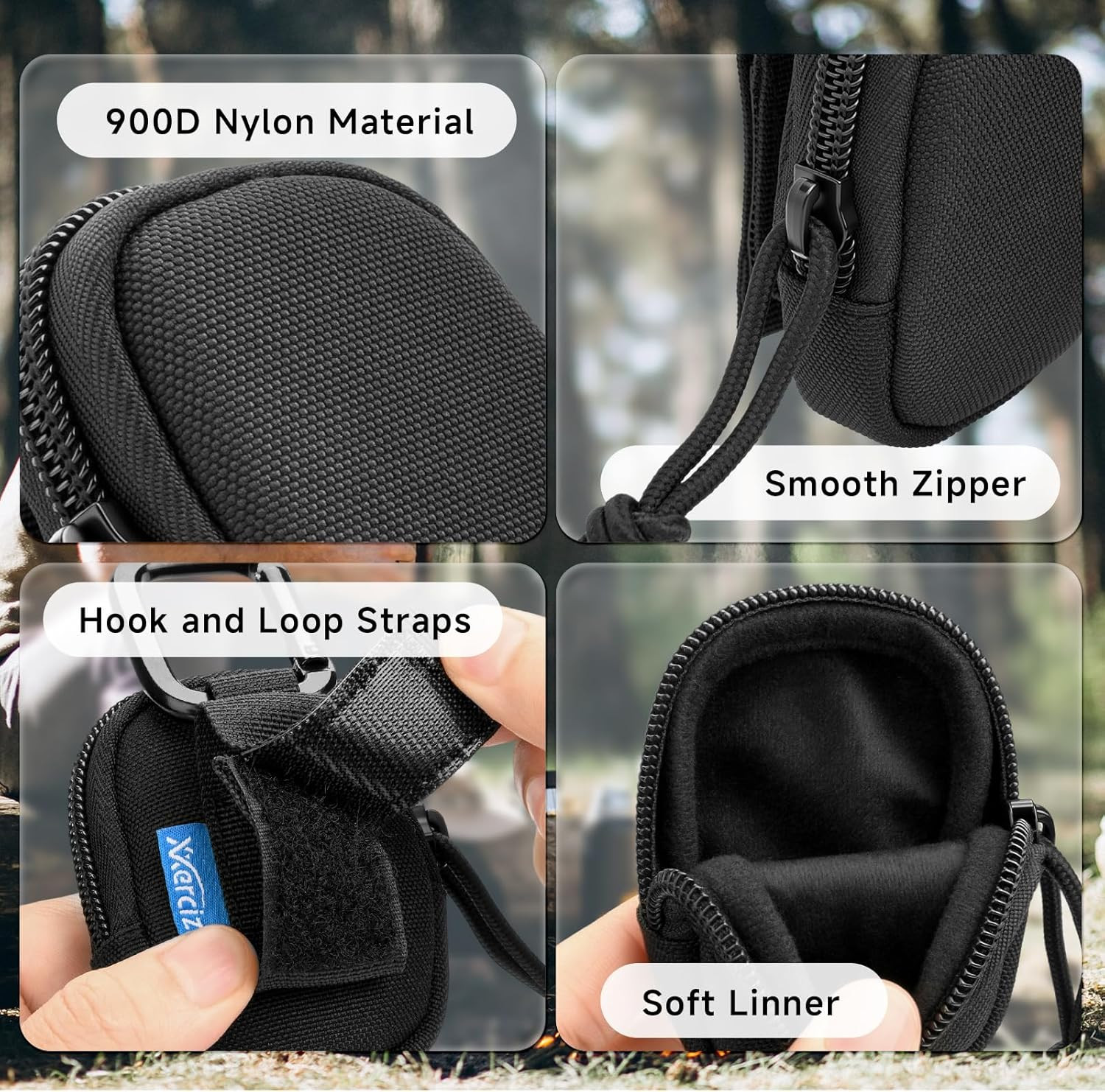 Lighter Cover Case Compatible with Zippo Lighters, Nylon Lighter Pouch Holder wi