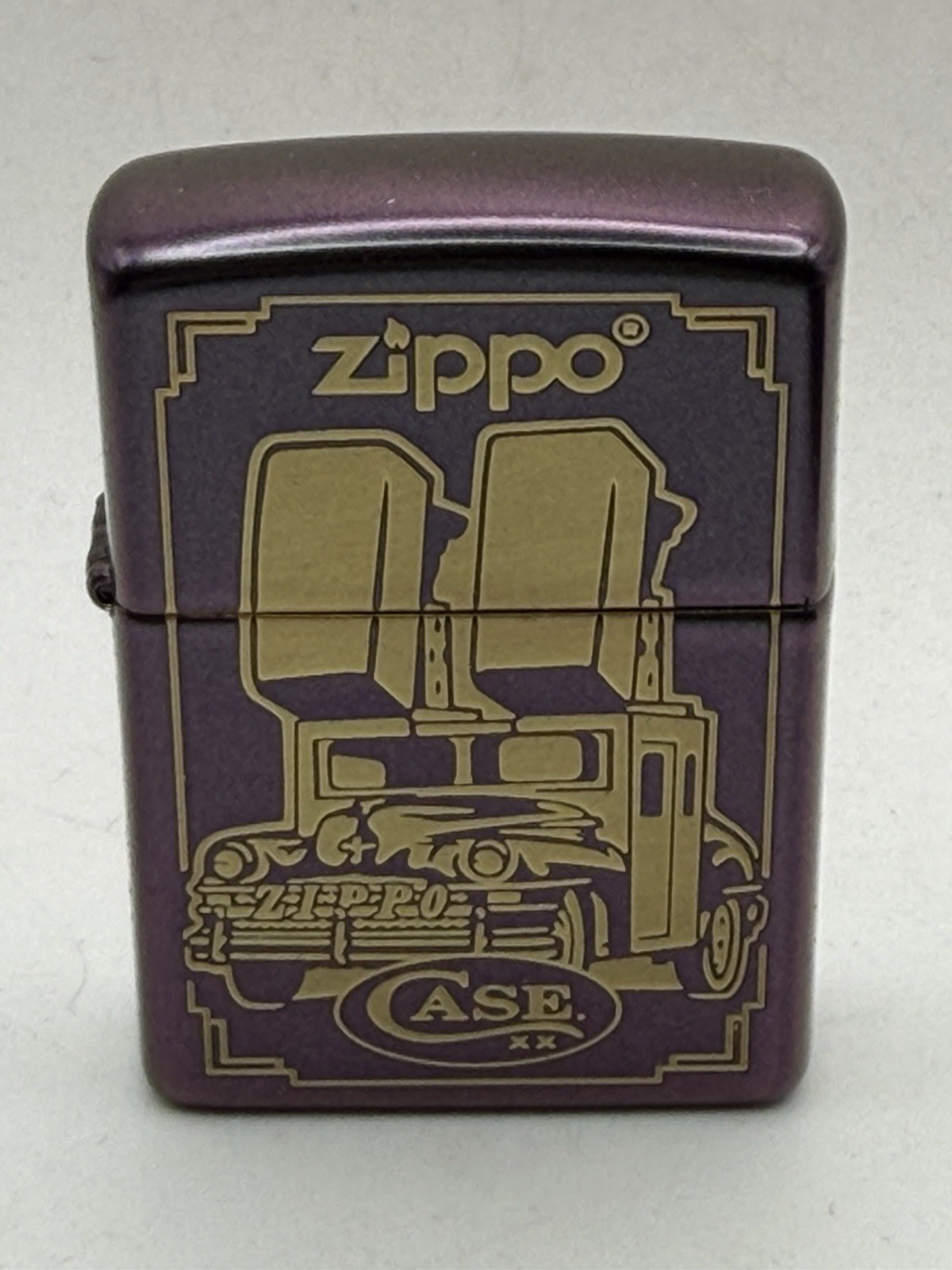 2025 Case XX Cutlery Zippo Car Design Iridescent Matte Zippo Lighter New 49146