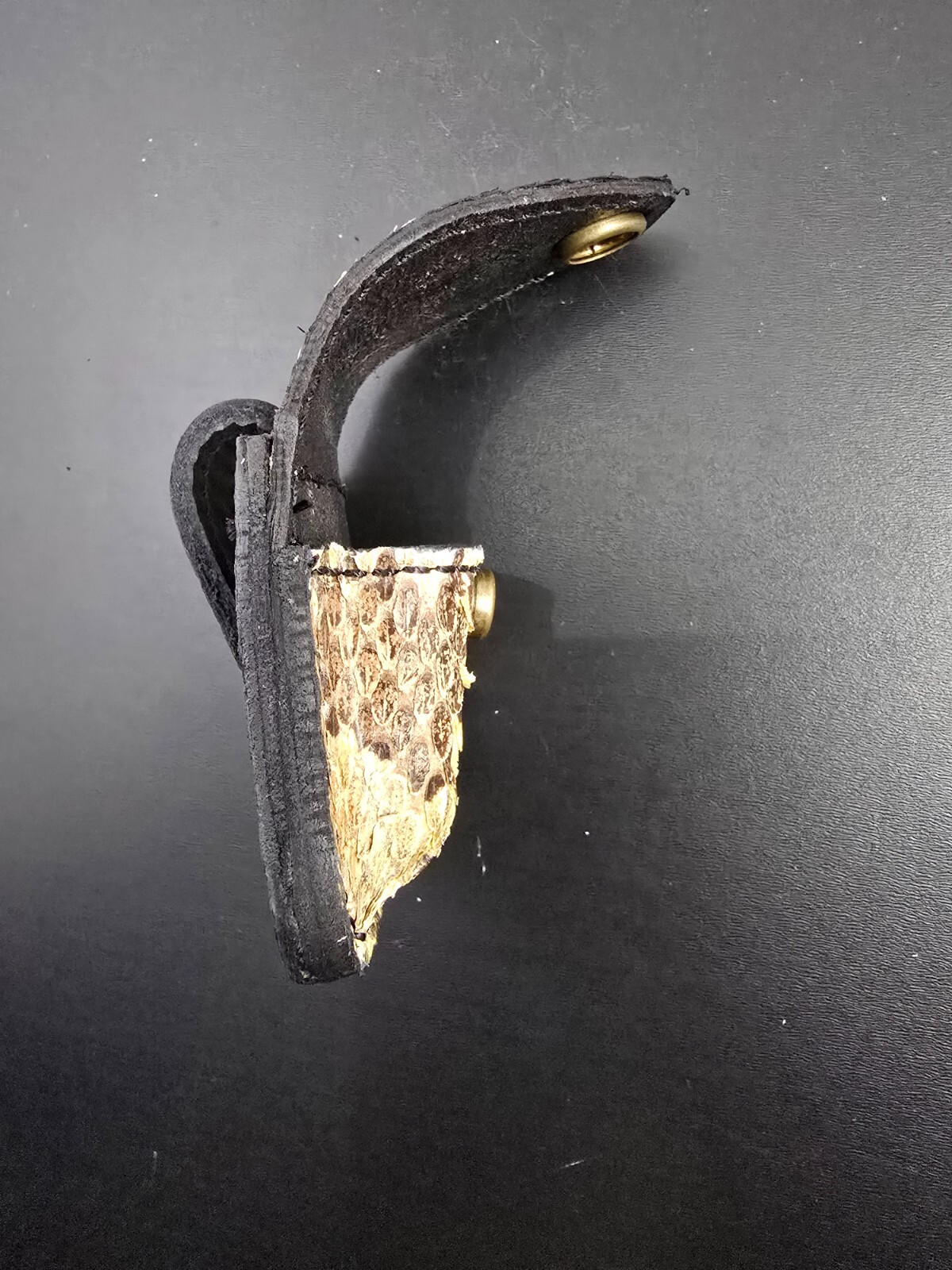 Real Timber rattlesnake skin ZIPPO lighter case Pouch holder natural color new