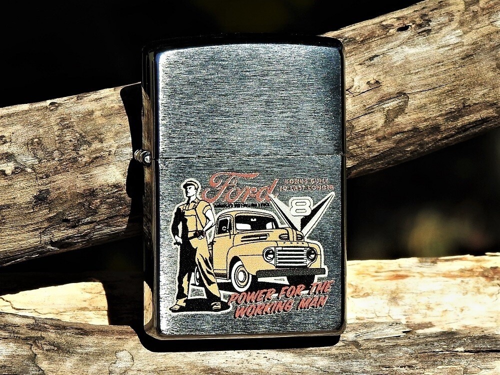 Zippo Lighter – Ford Motor Company – Trucks – Power for the Working Man – V8