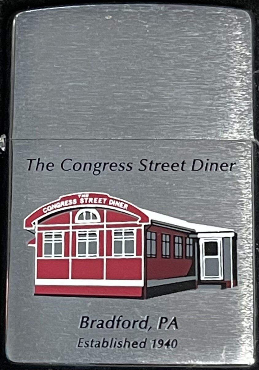 ZIPPO 2007 THE CONGRESS STREET DINER ESTABLISHED 1940 LIGHTER UNFIRED N BOX B464