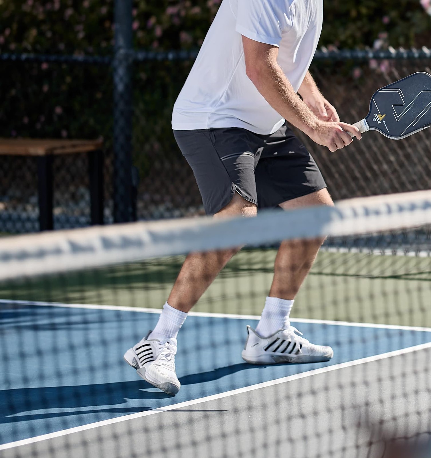 K-Swiss Mens Pickleball Supreme Shoe White/High Rise/Black 8 M 07916-162-M