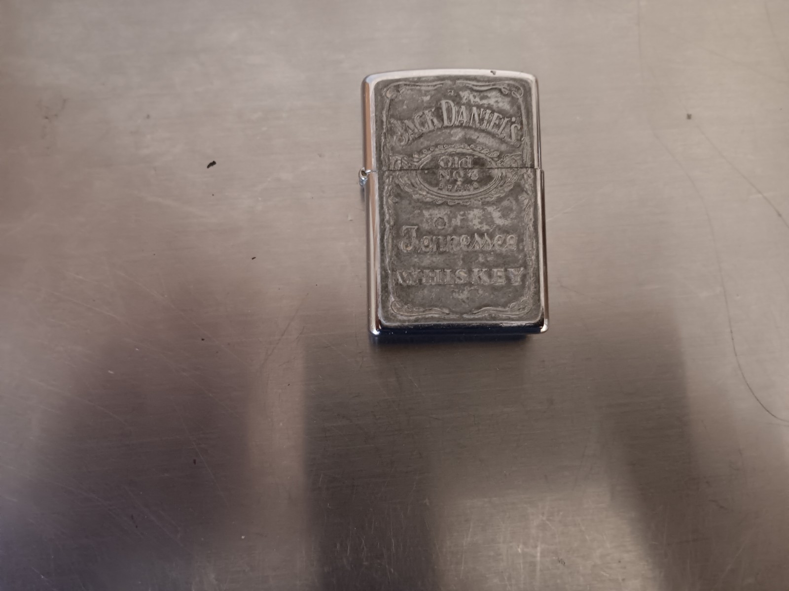 Jack Daniels Old No 7 Tennessee Whiskey Zippo Lighter VINTAGE (Read)