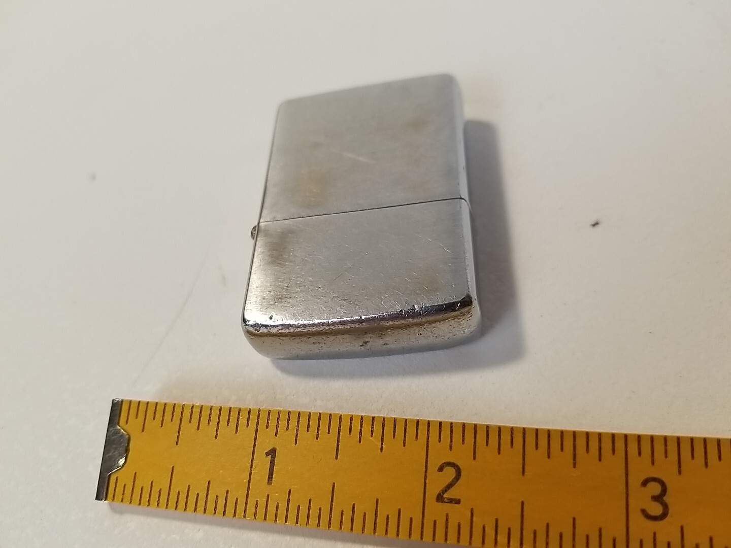 ZIPPO LIGHTER 1978 VINTAGE BRUSH CHROME NAME ENGRAVED Vintage Retro 11 Flints