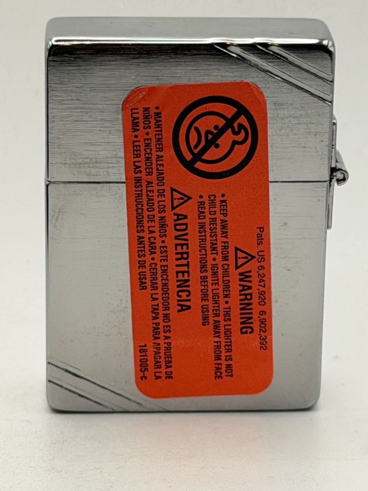 Vintage 2012 Replica With Slashes 1935 Chrome Zippo Lighter New B23