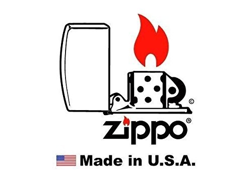 Zippo Lighter – Puerto Rico Flag Satin Chrome Windproof Lighter Z197