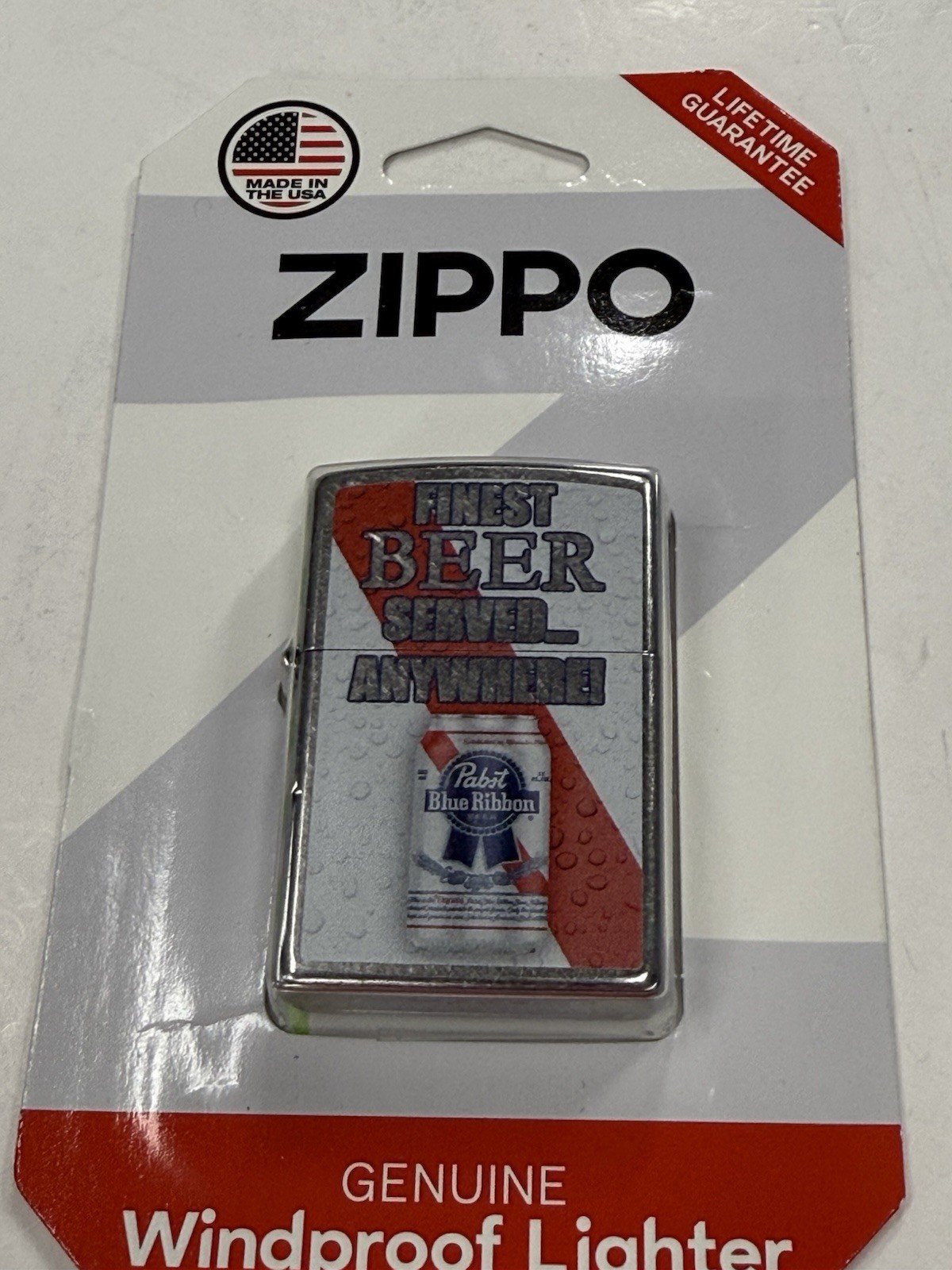 ZIPPO 2024 PABST BLUE RIBBON FINEST BEER LIGHTER NEW IN BLISTER PACK #691