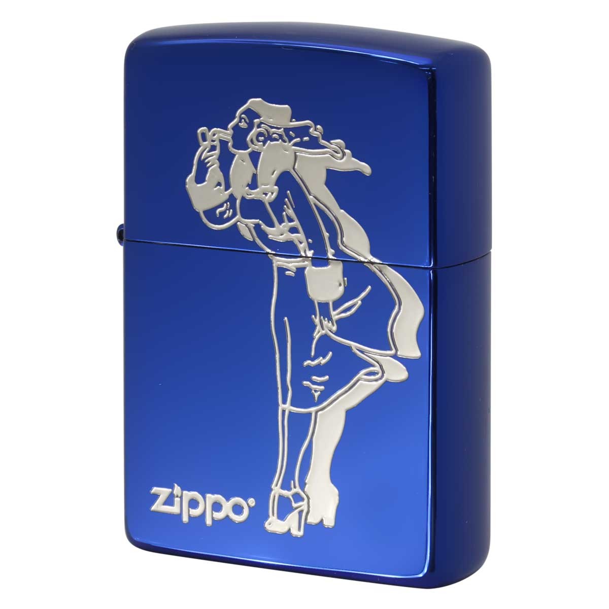 Zippo Lighter CASE ONLY Classical Windy Blue BL Ion Present Gift