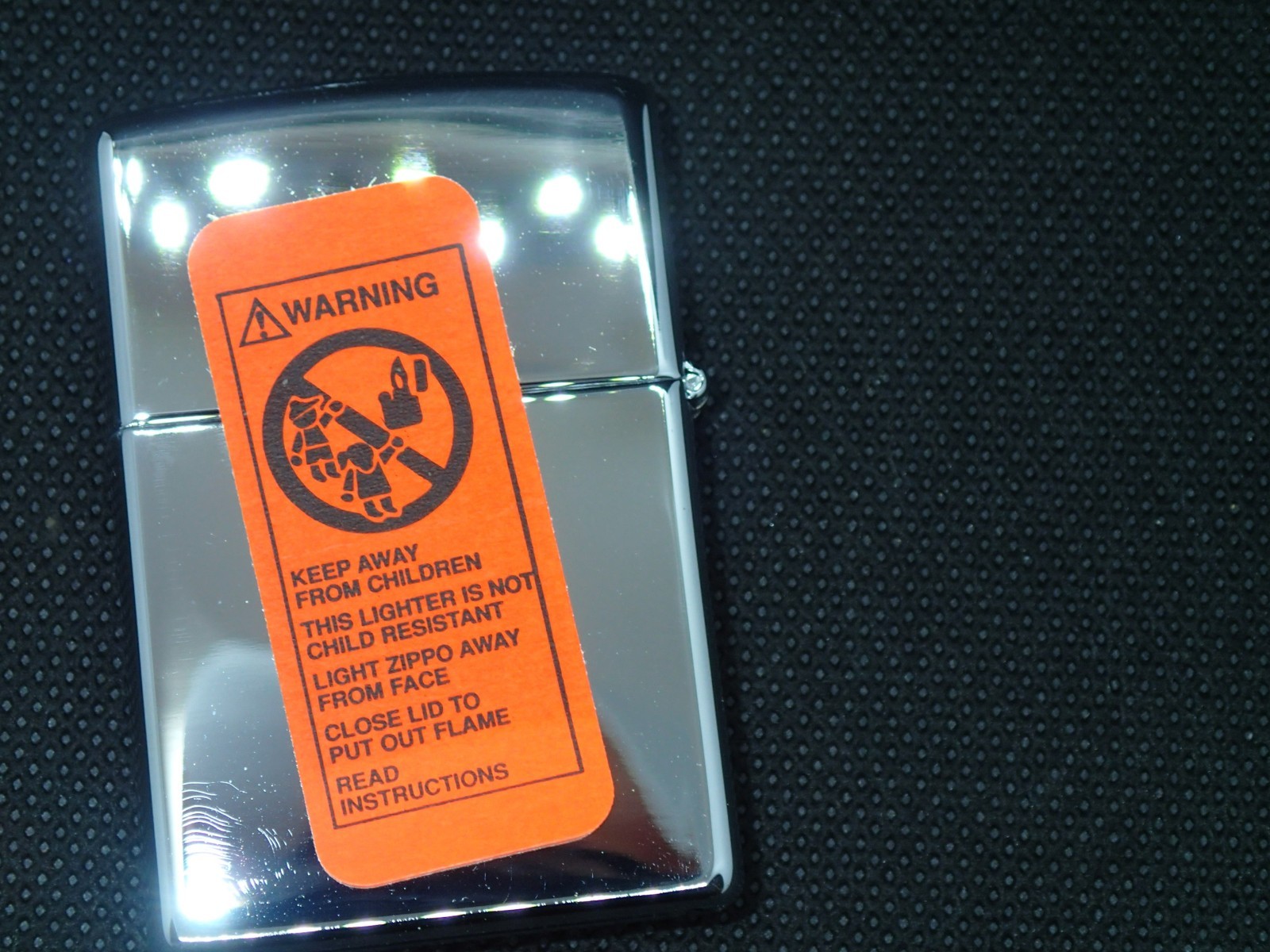 vintage Zippo Outdoor Sportsman Fly Fisherman Fishing Bass Trout Chrome Lighter