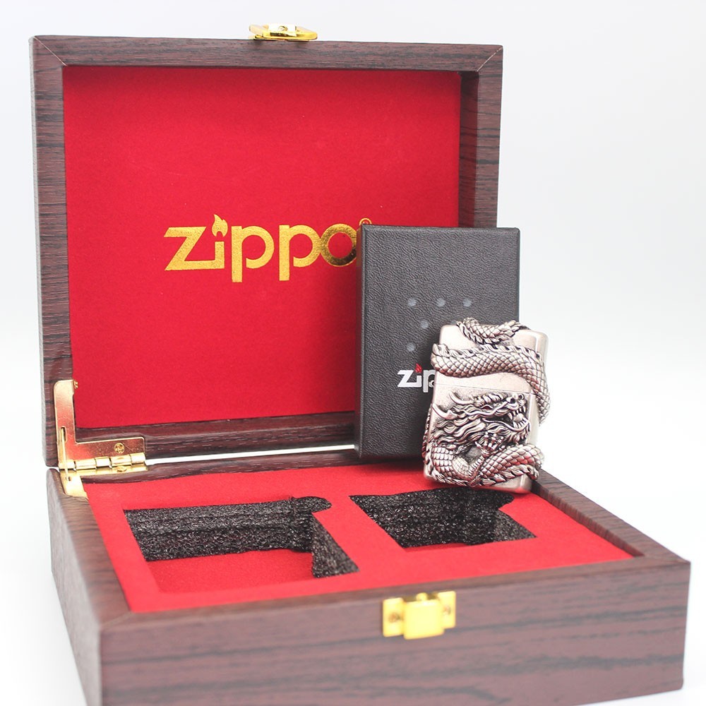 Zippo lighter Asia Full Cover 3D Emblem/ Scales of the Heaven Dragon Special Box