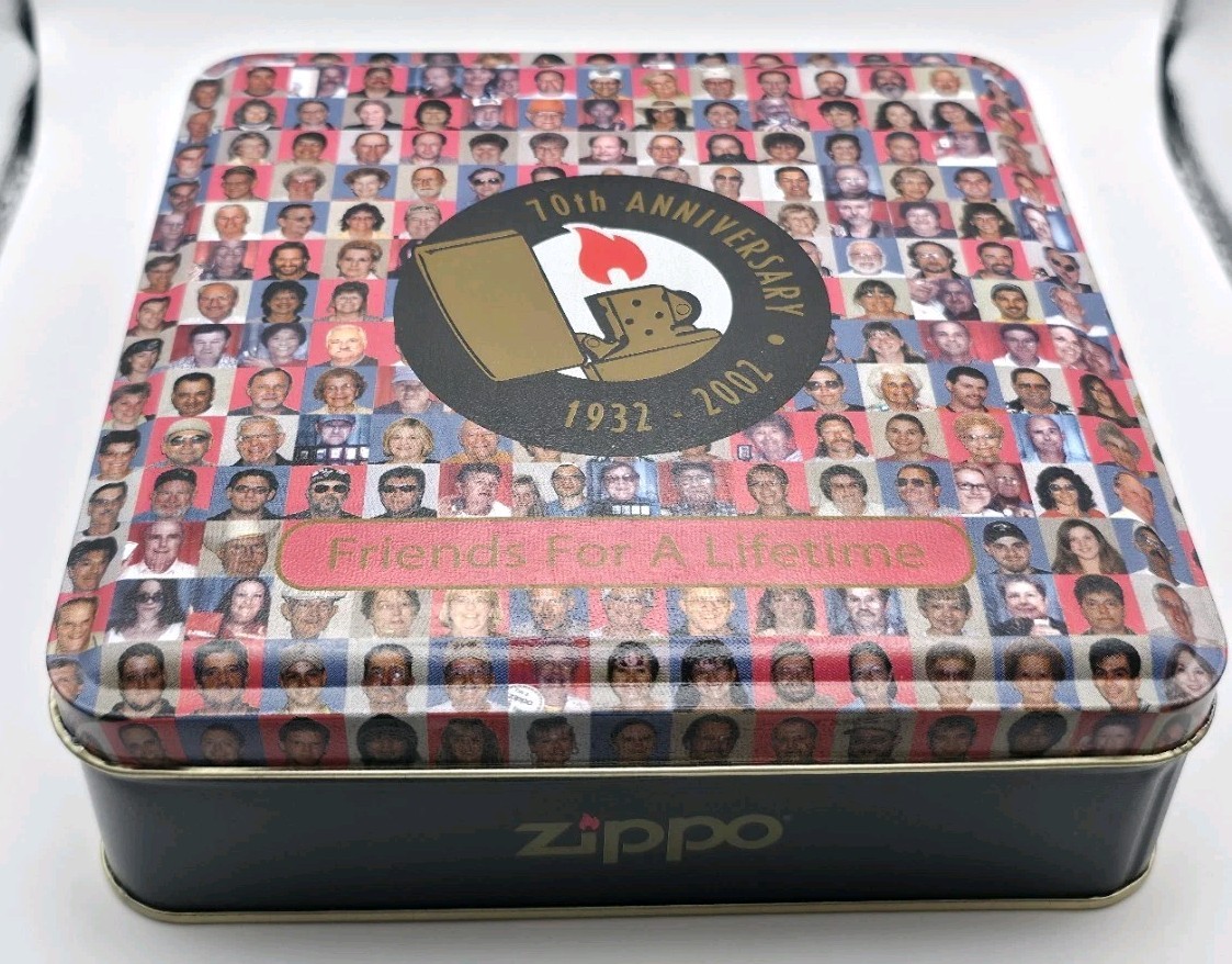 1932 2002 Zippo 70th Anniversary Friends For A Lifetime Lighter