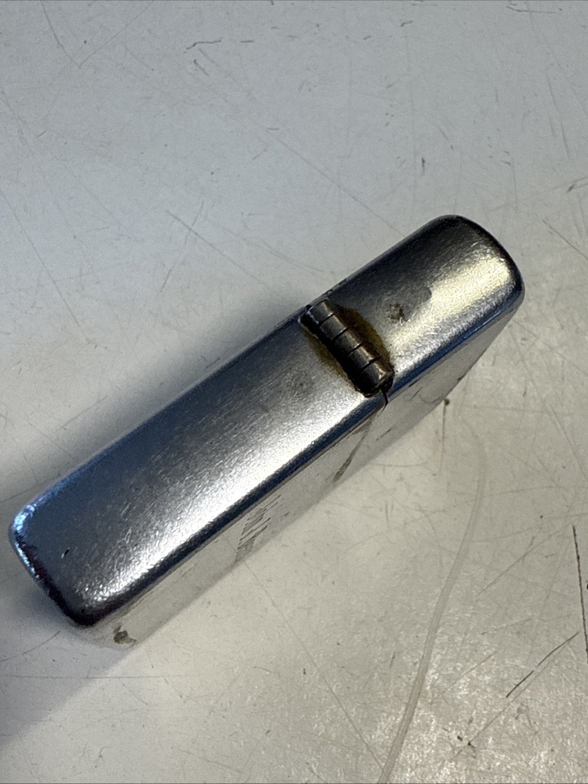 Vtg JOHN J. BEANS 1954-55 Chrome Zippo Lighter Pat Pend Matching Insert