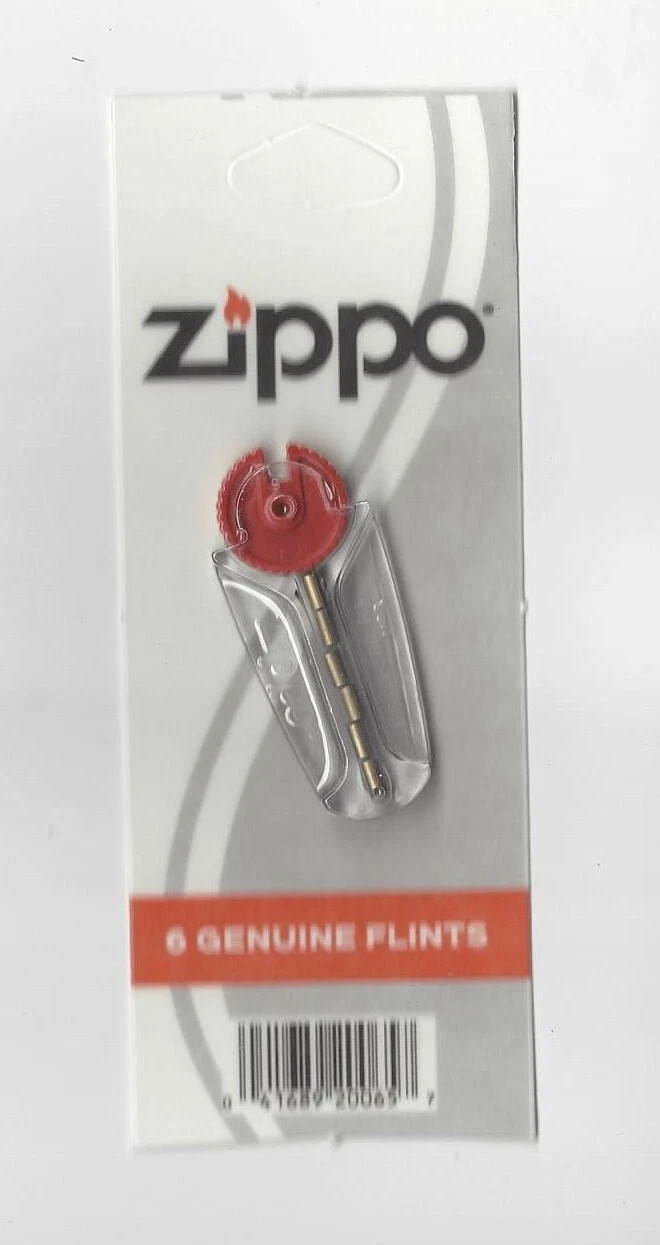 1 Genuine Zippo Flint Pack (6 Genuine Flints Per Pack) New in Sealed Pack