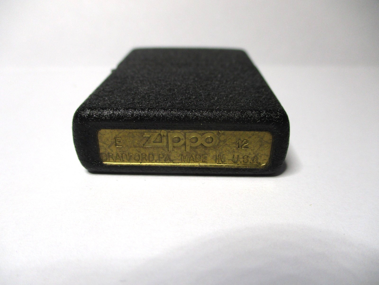 NEW UNFIRED 2012 BLACK CRACKLE FINISH ZIPPO CIGARETTE LIGHTER ~ I SELL ZIPPOS ~