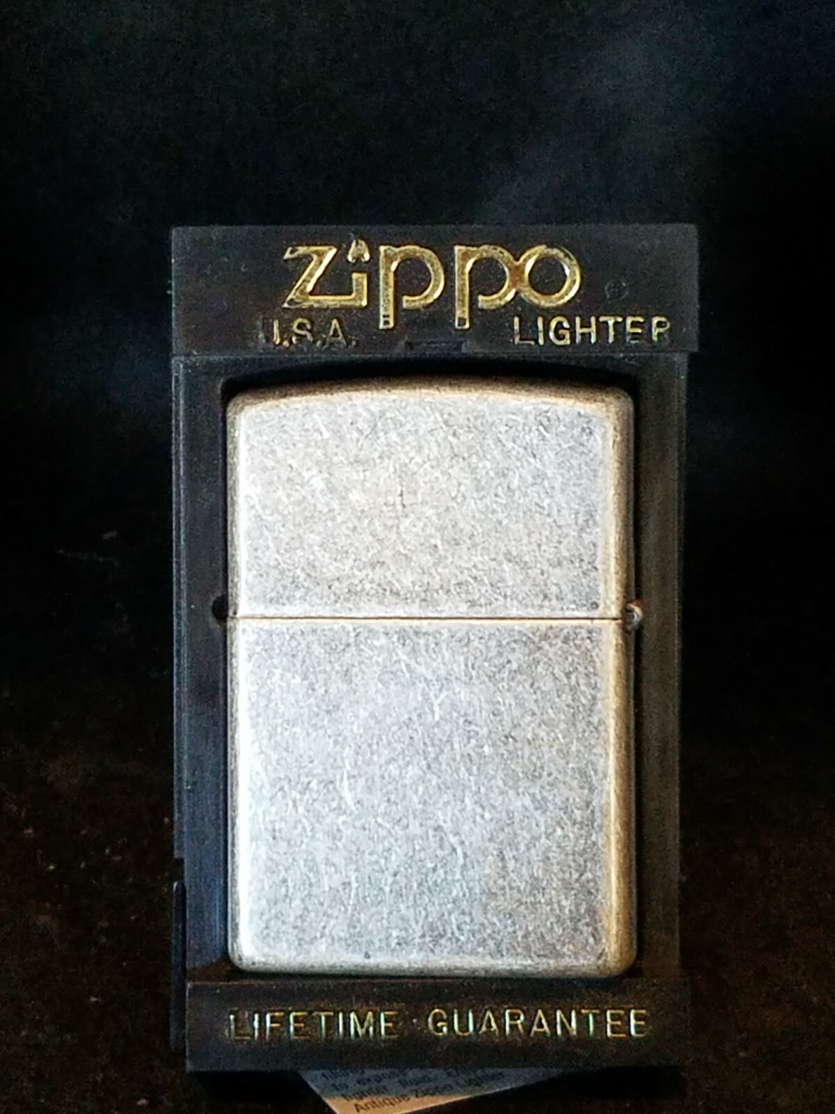 Unfired Chesterfield Cigarettes Ad Zippo Lighter XIII Antique Silver With Box