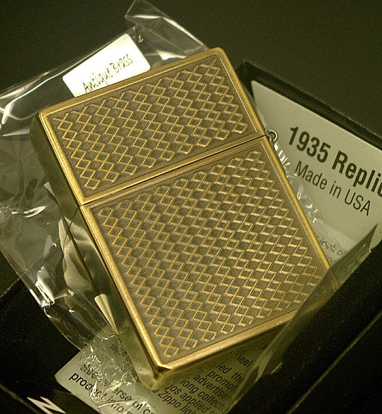 Zippo 1935 Grill Mesh Brass Antique Used