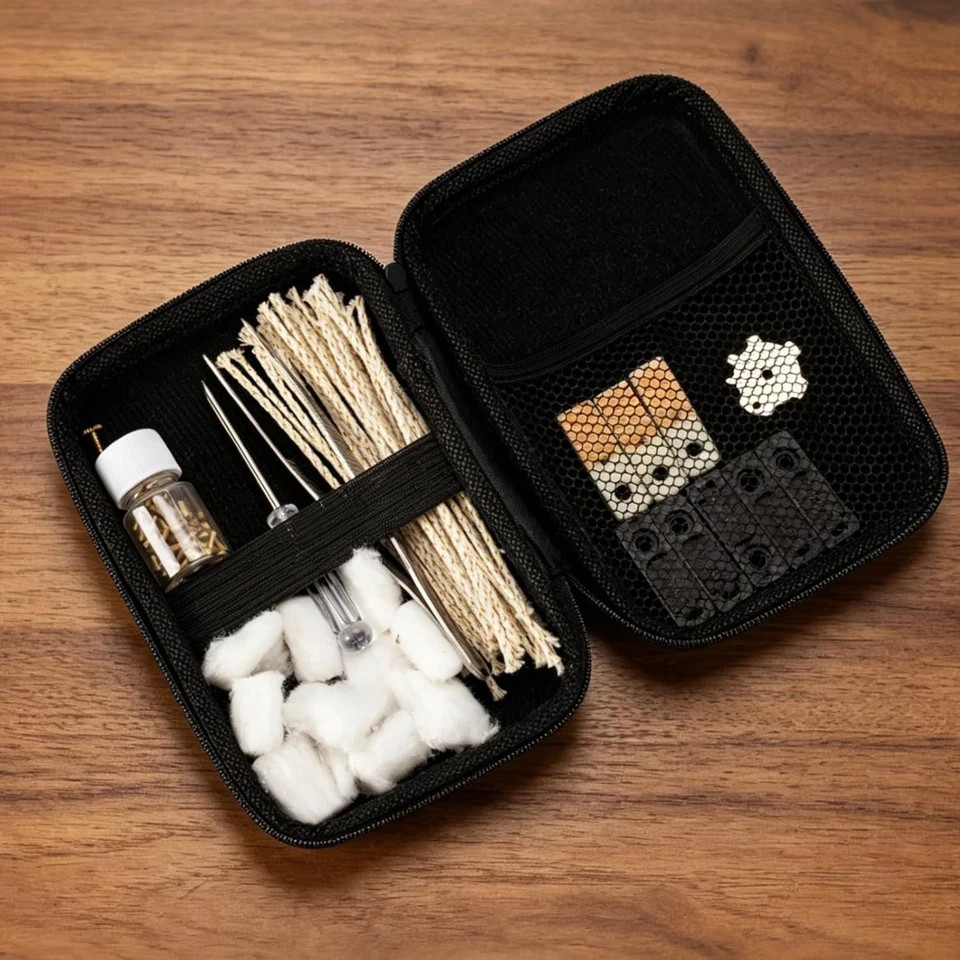 lighter Repair Kit – Replacement Parts with Cotton, felt, Wick, cotton & Tool