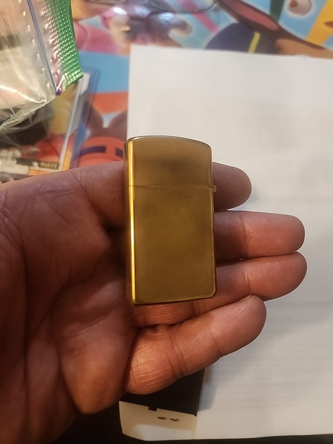 Vintage ZIPPO Hawaiian Islands SOLID BRASS Lighter with Box 1932 – 1985 NICE