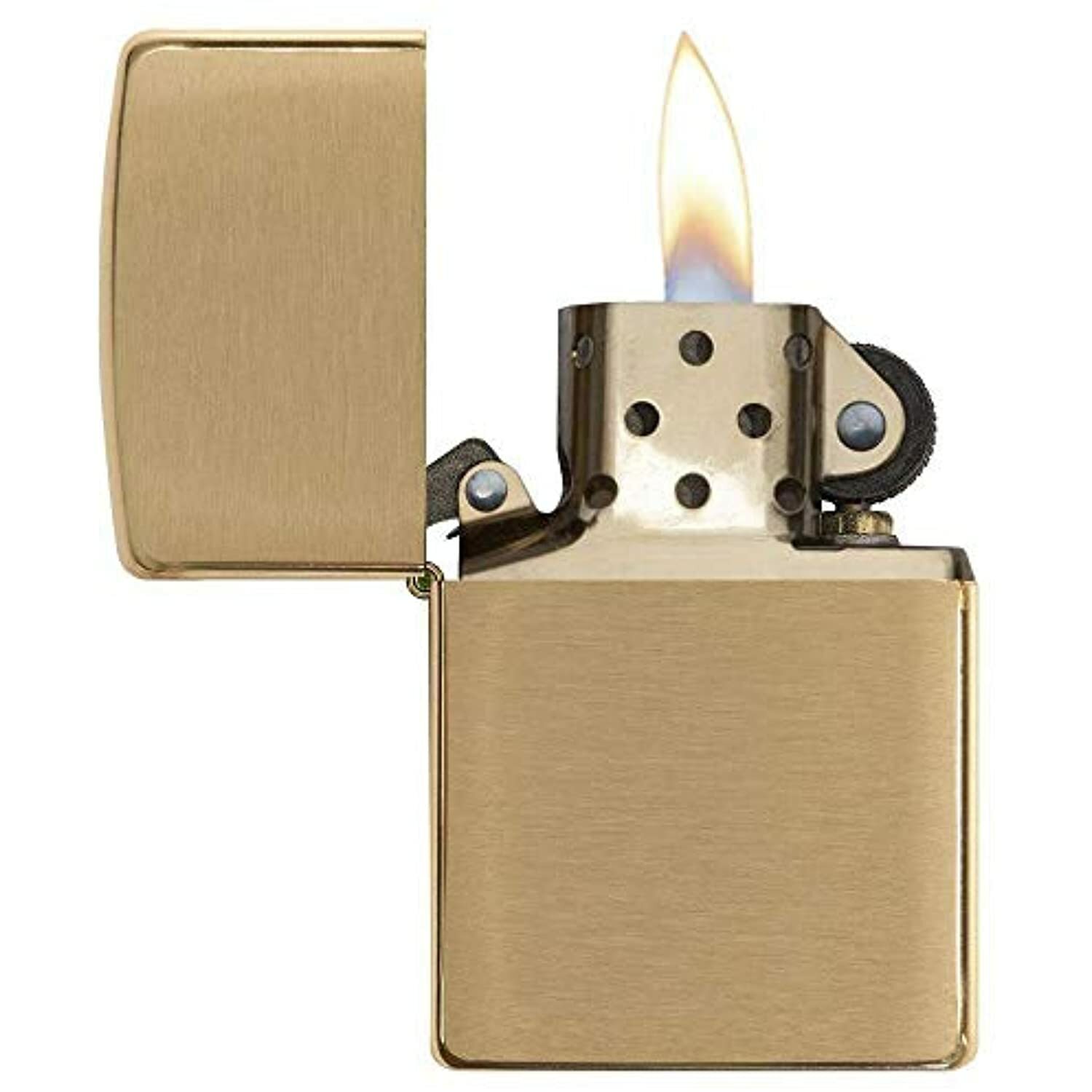 Zippo 168 Armor Brushed Brass Pocket Lighter