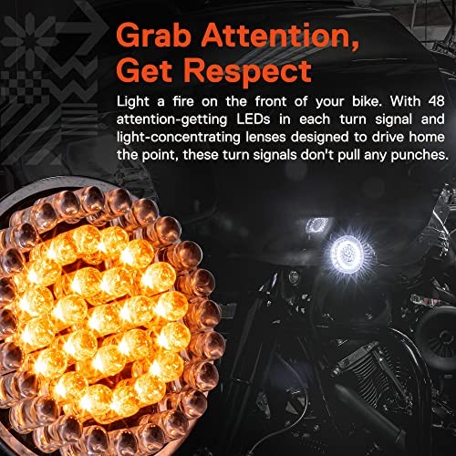 TRUE MODS 2″ 1157 Front Amber + White White/Amber – Running/Turn Signal (1157)