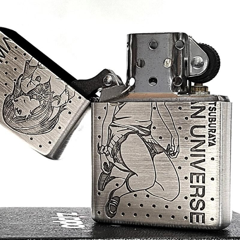 Zippo Gridman Universe Takarada Rikka Silver Etching 2 Sided Processing Lighter