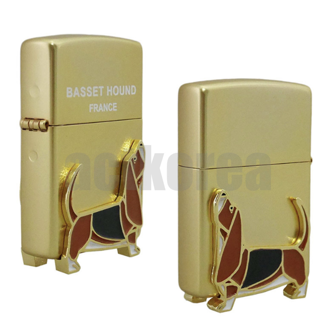Zippo Lighter Basset Hound France Special Design 100% Genuine Windproof Engraved