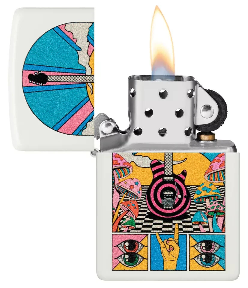 Zippo Retro Music Design White Matte 46167