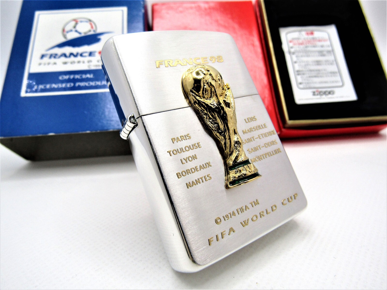 FIFA World Cup France98 Limited ZIPPO 1995 MIB Rare