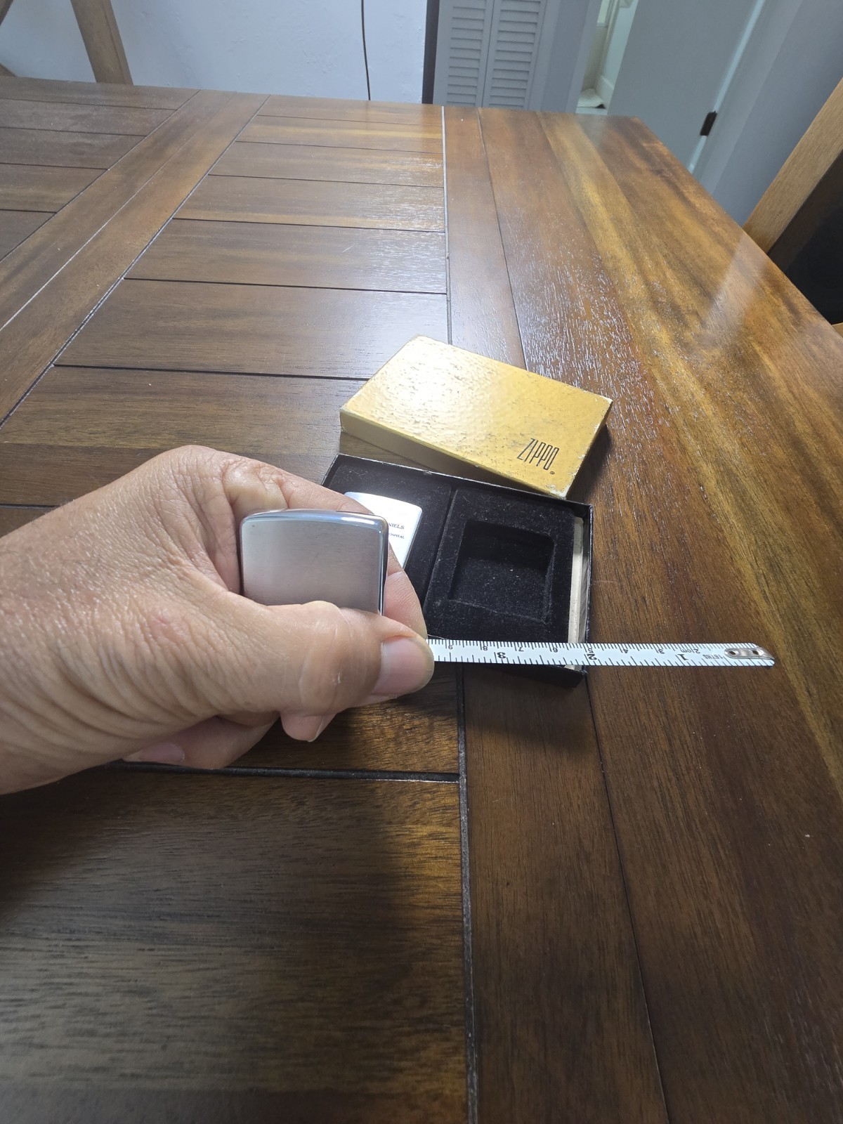 Vintage Zippo Tape Measure & Magnifier Gift Set NOS w/Original Box