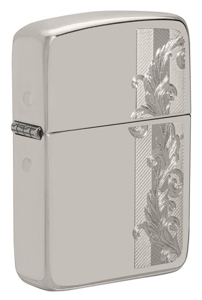 Sterling Silver Zippo Lighter, Herringbone Filigree Design, 49558, New In Box