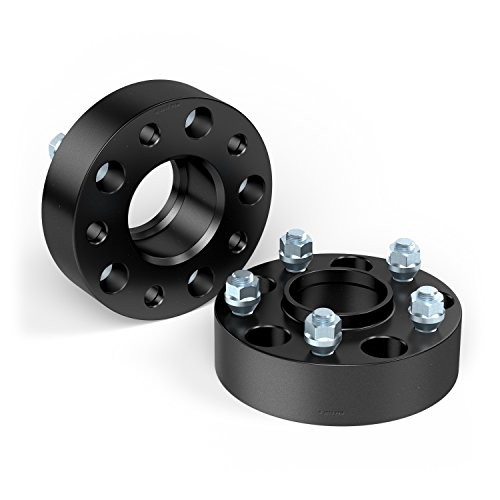 1.5 in Hubcentric 5×4.5 Wheel Spacers (70.5mm 38mm (1.5in) Thickness 2 Black