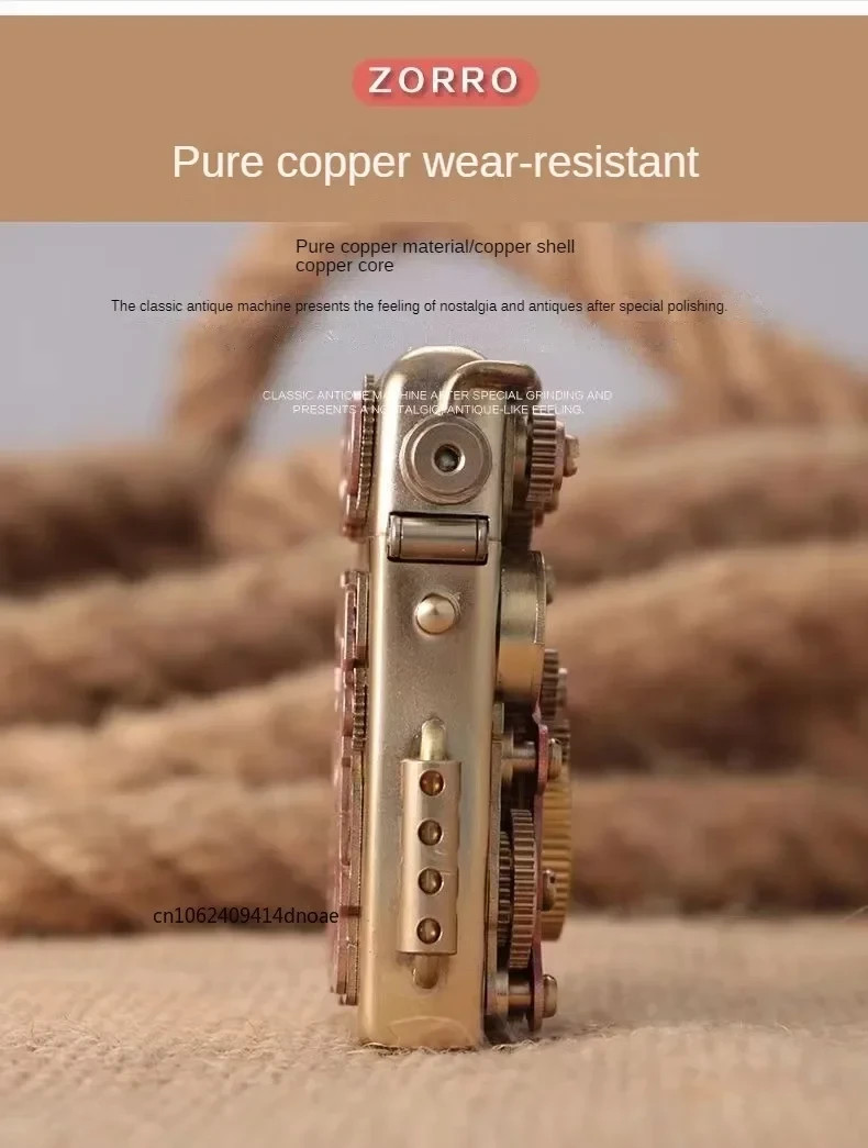 Metal Flip Lighter Refillable Butane Classic Pocket Lighter Outdoor Durable Retr