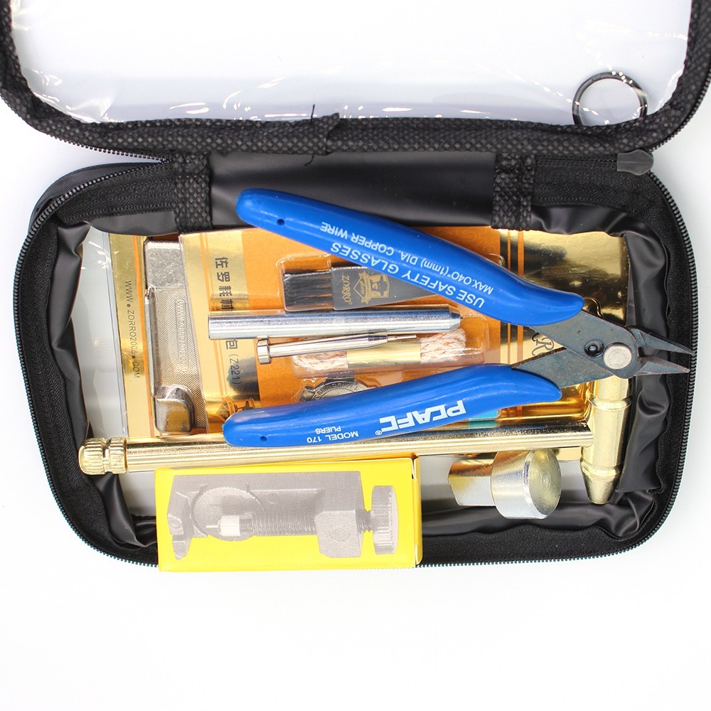 Zippo Compatible Repair Total Tools Kit with Storage Pouch naver uesd Cam Hinge
