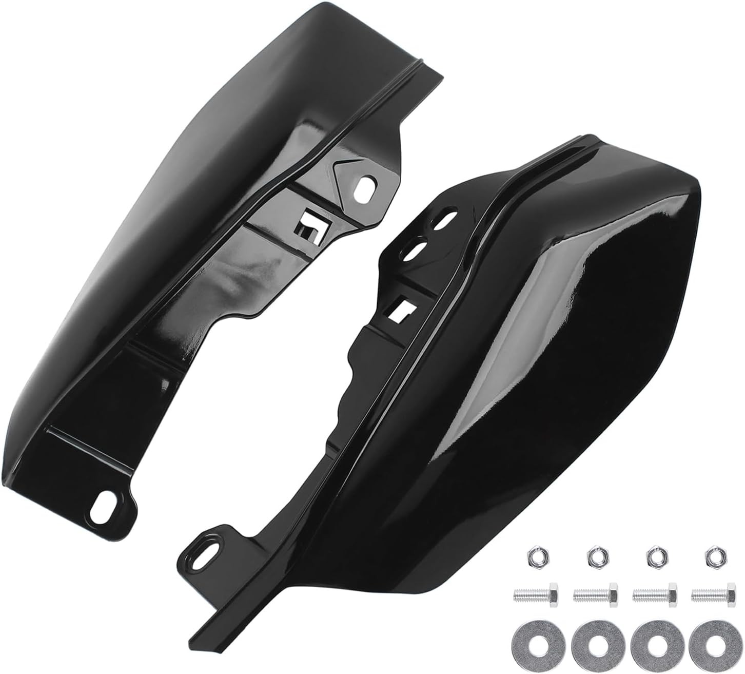 Black Mid Frame Air Deflector Heat Shields Deflectors 2009-2024 black