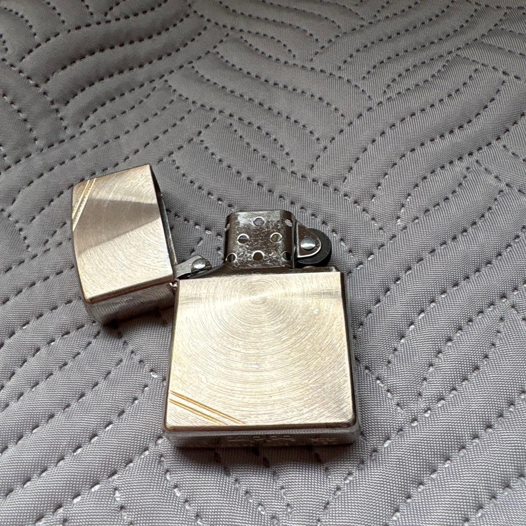 Zippo lighter body silver
