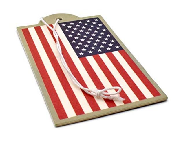 Red White and Blue American Flag Automotive Air Fresheners 6 Count (Pack of 1)