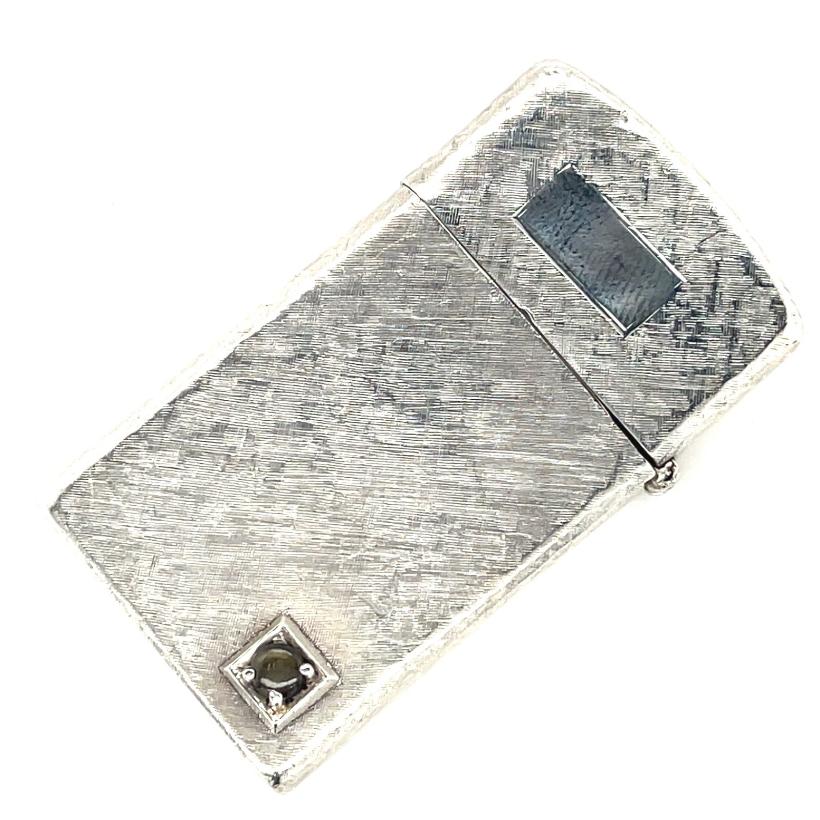 Vintage Zippo Sterling Silver Slim Lighter 1961 Textured Body