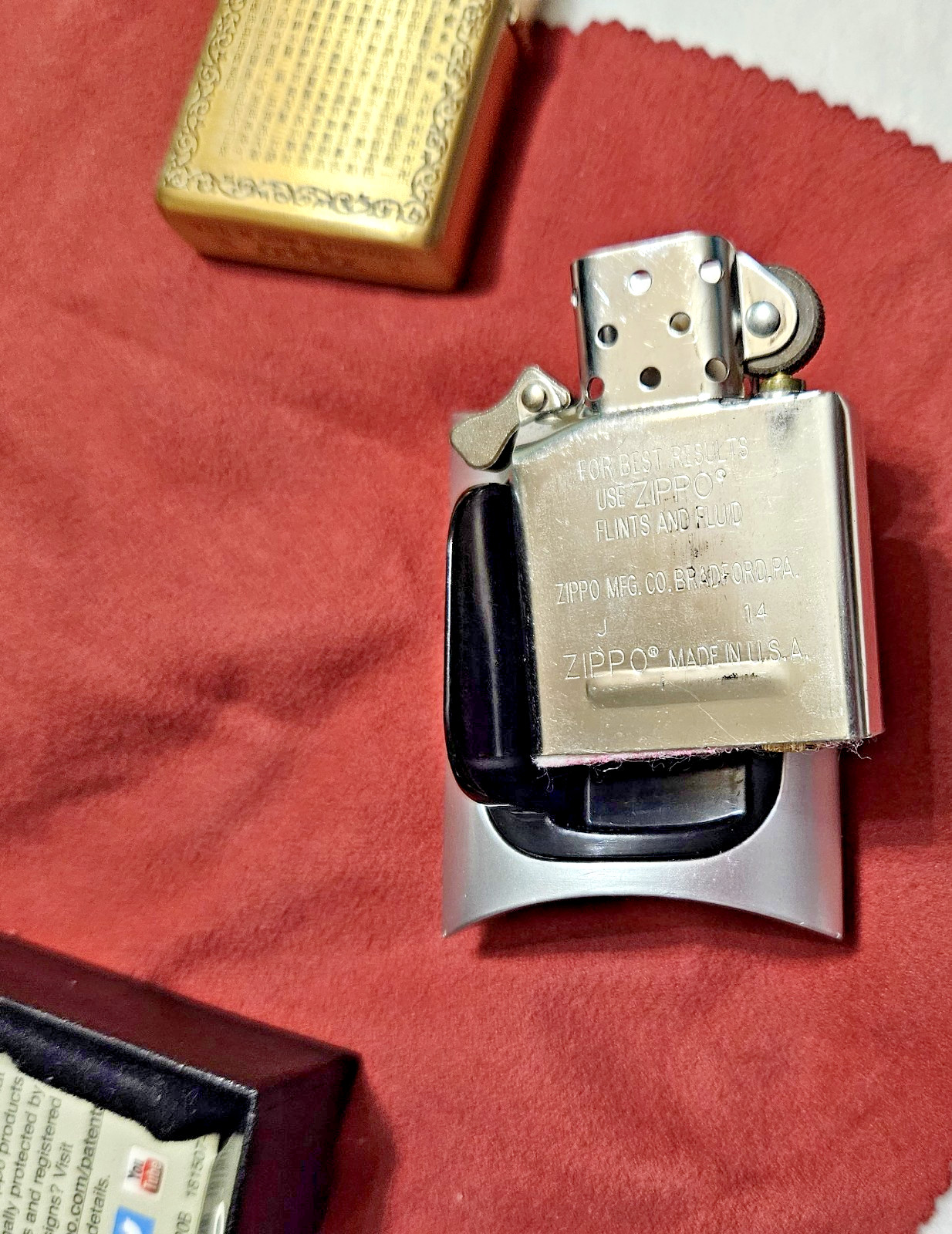 Zippo Lighter 2012 Buddha Lotus Heart Sutra, Perfection of Wisdom, 3-sides, New